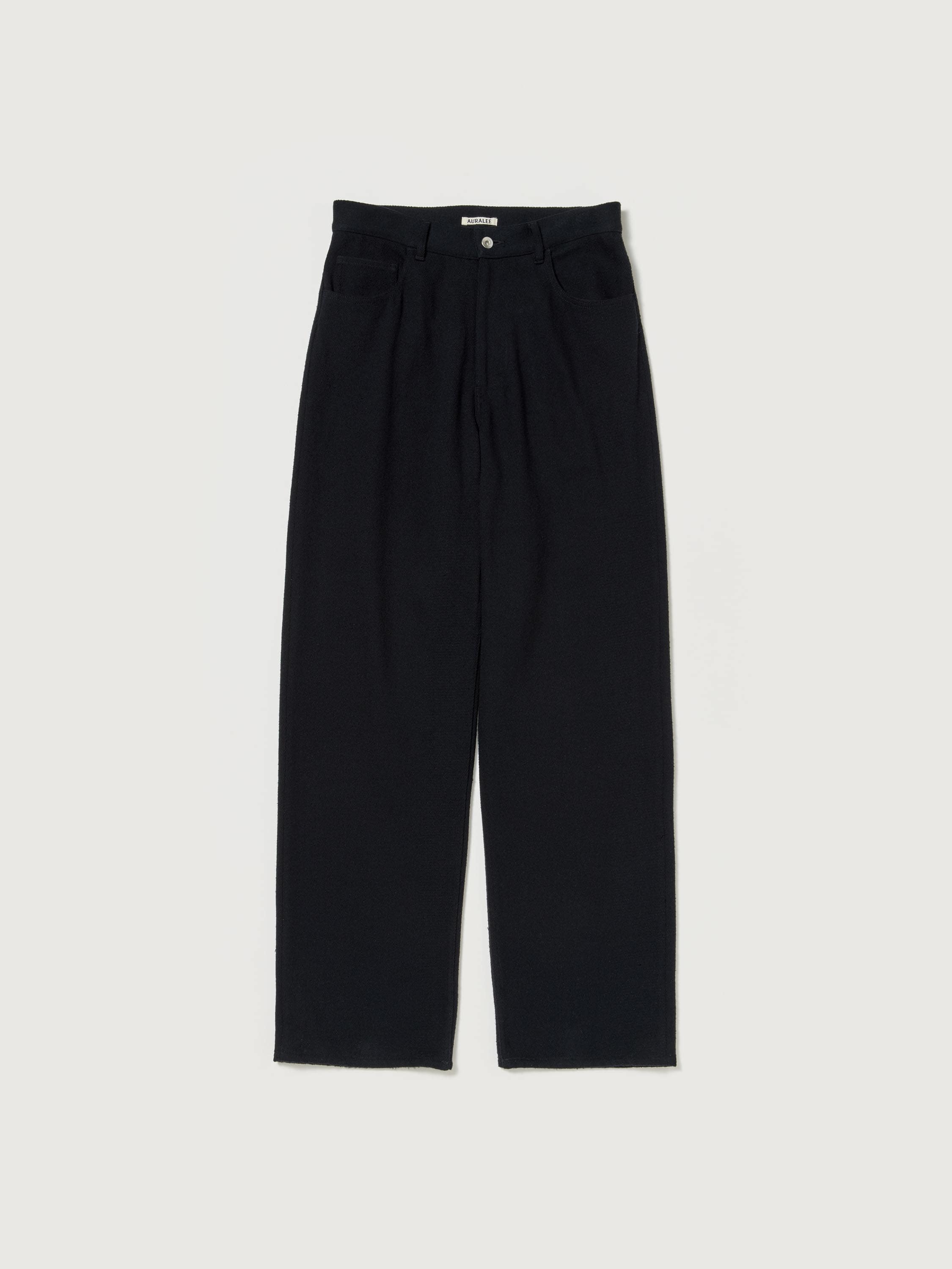 SILK NEP DENIM 5P WIDE PANTS 詳細画像 BLACK 1