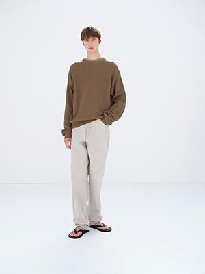 FLAT YARN RIB KNIT P/O