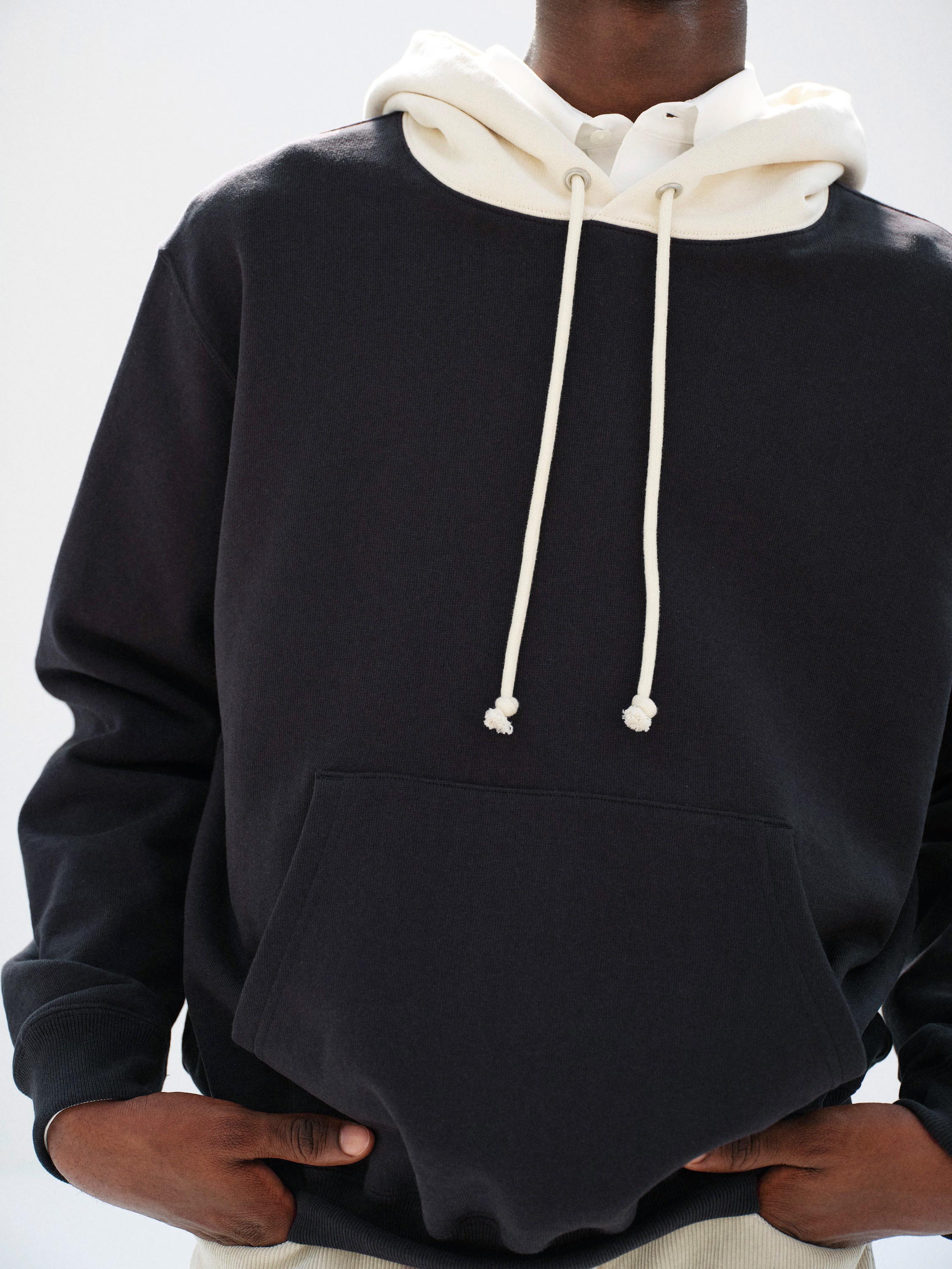 SMOOTH SOFT BD SWEAT P/O PARKA 詳細画像 DARK NAVY &times; SMOKY WHITE 2