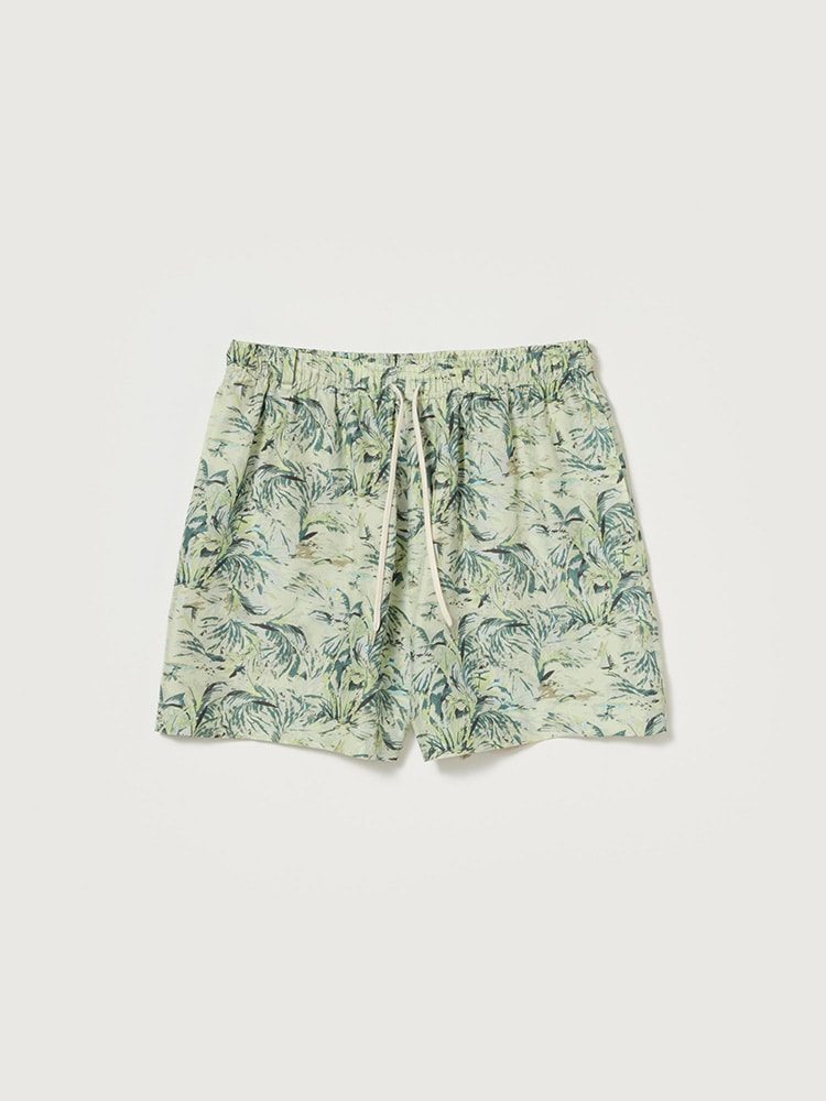 PRINTED AIRY SILK SHORTS