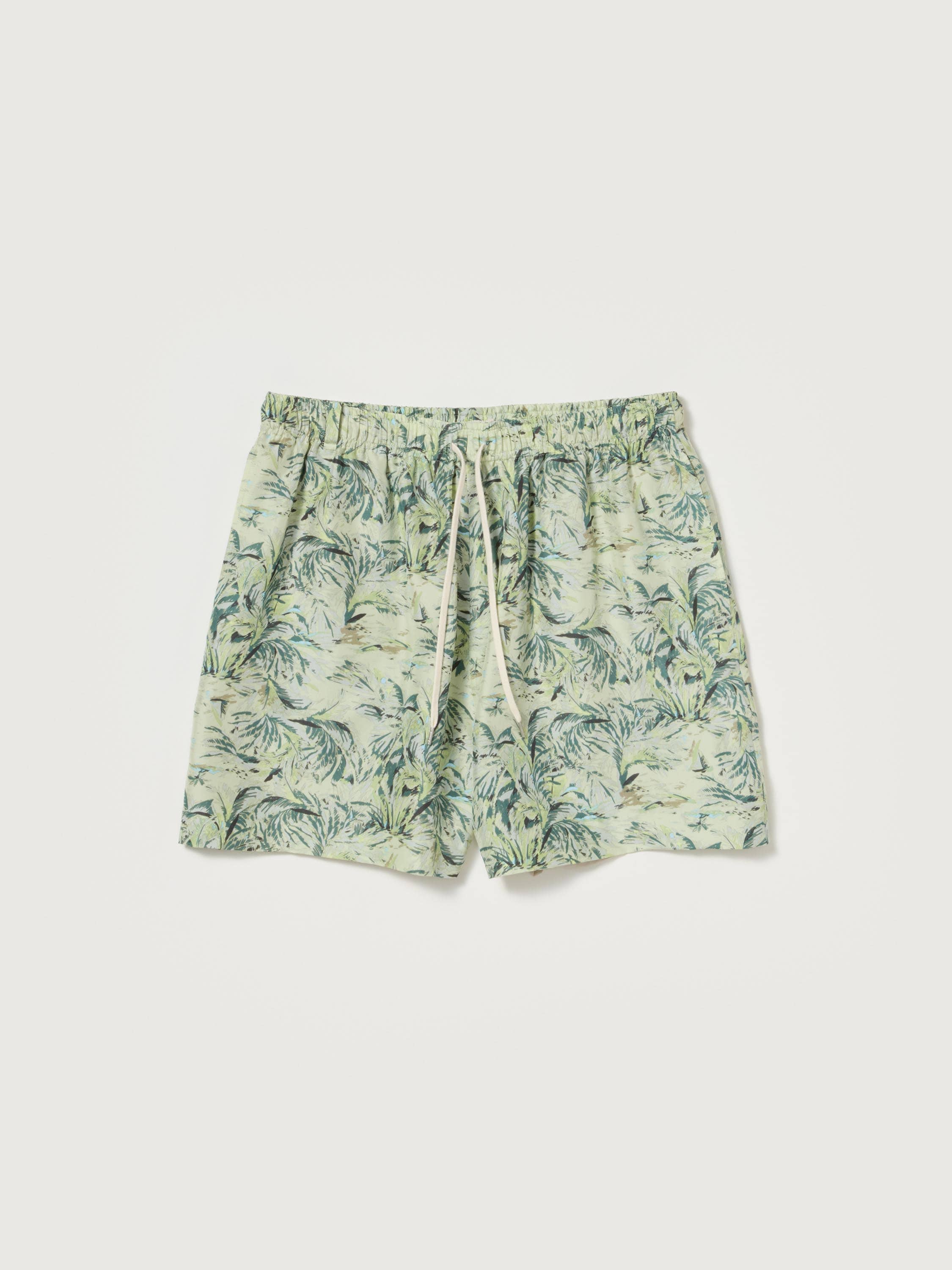 PRINTED AIRY SILK SHORTS 詳細画像 PALE GREEN 4