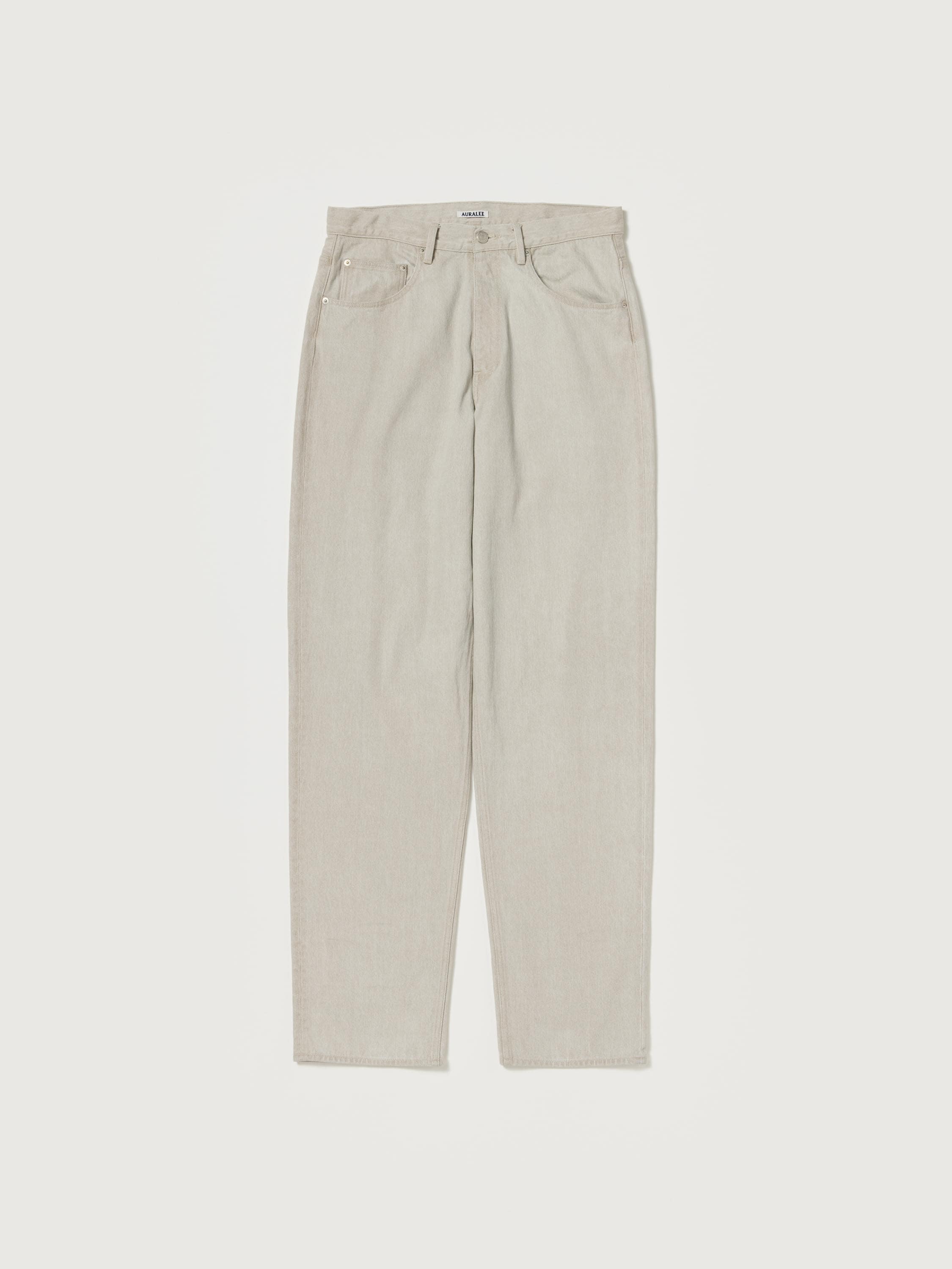 FADED HARD TWIST BROWN DENIM WIDE PANTS 詳細画像 LIGHT GRAY 5