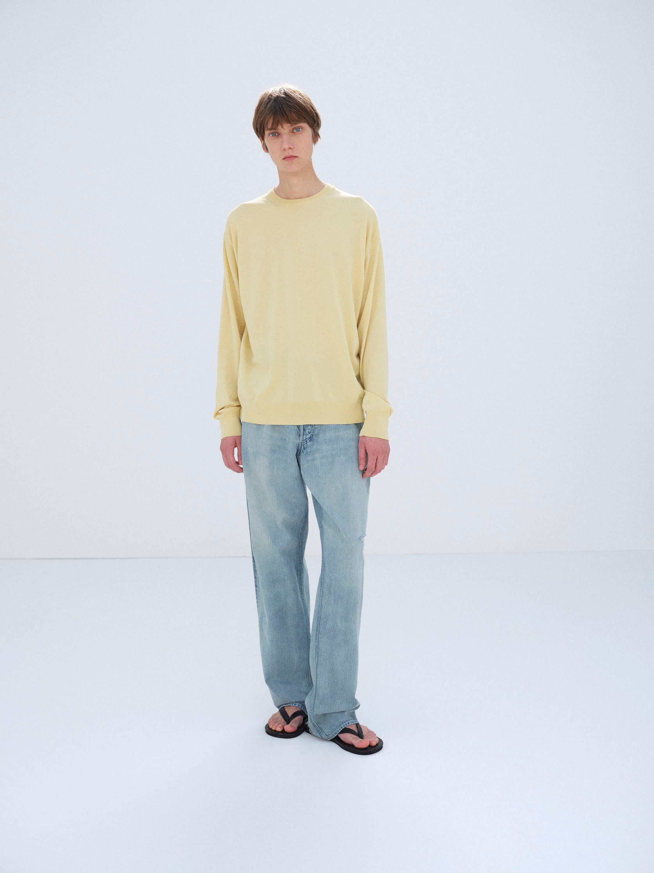 FADED SELVEDGE LIGHT DENIM WIDE PANTS 詳細画像 LIGHT INDIGO 2