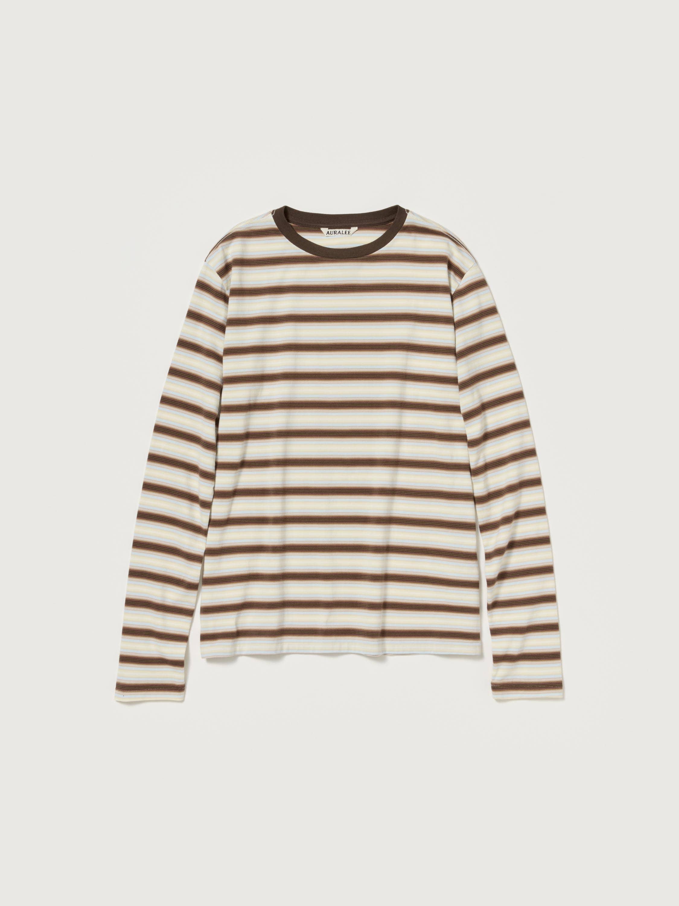 GRADIENT STRIPE JERSEY L/S TEE 詳細画像 FADE BROWN STRIPE 1