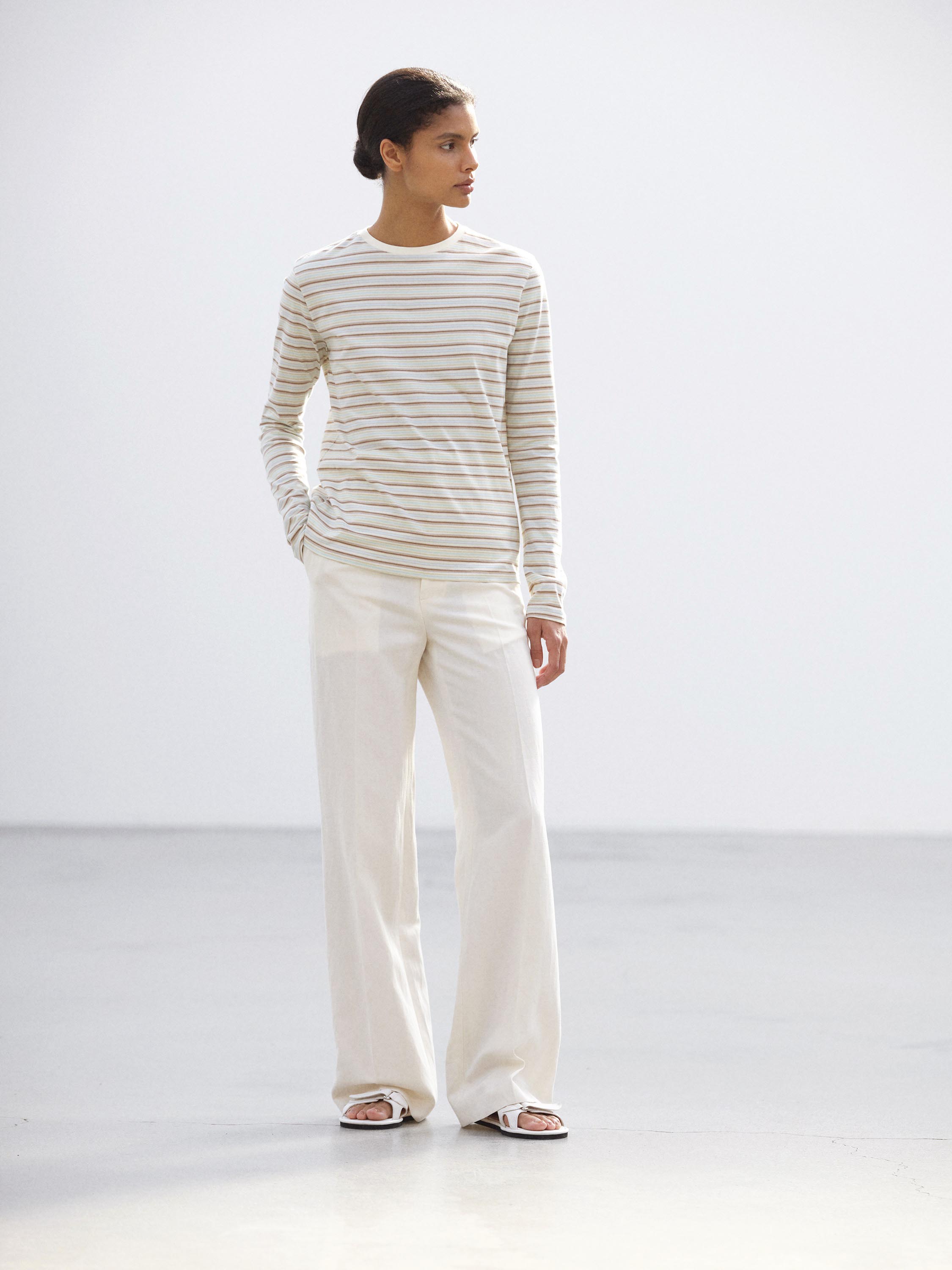 GRADIENT STRIPE JERSEY L/S TEE 詳細画像 FADE MINT STRIPE 2