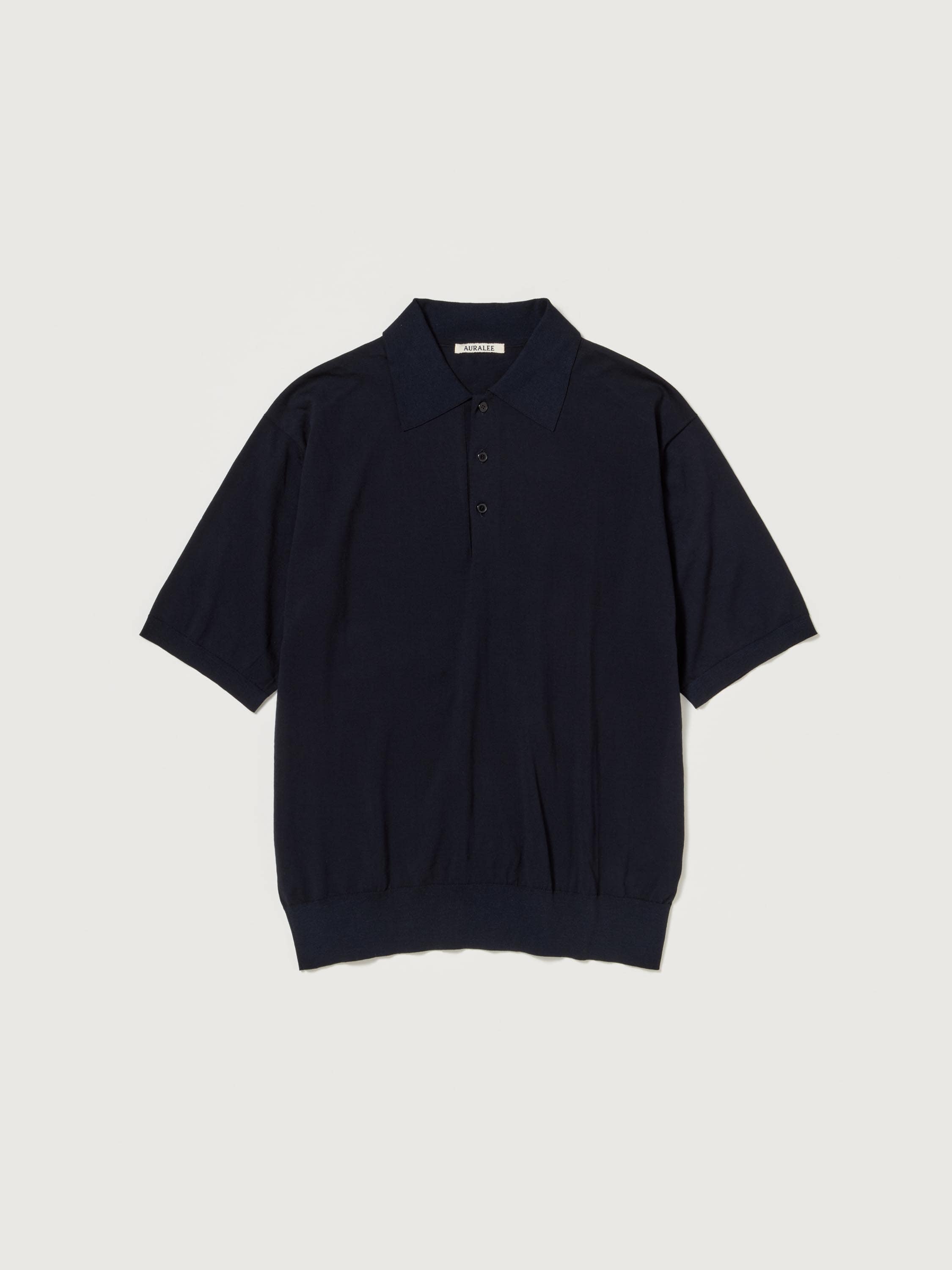 GIZA HIGH GAUGE KNIT POLO 詳細画像 DARK NAVY 4