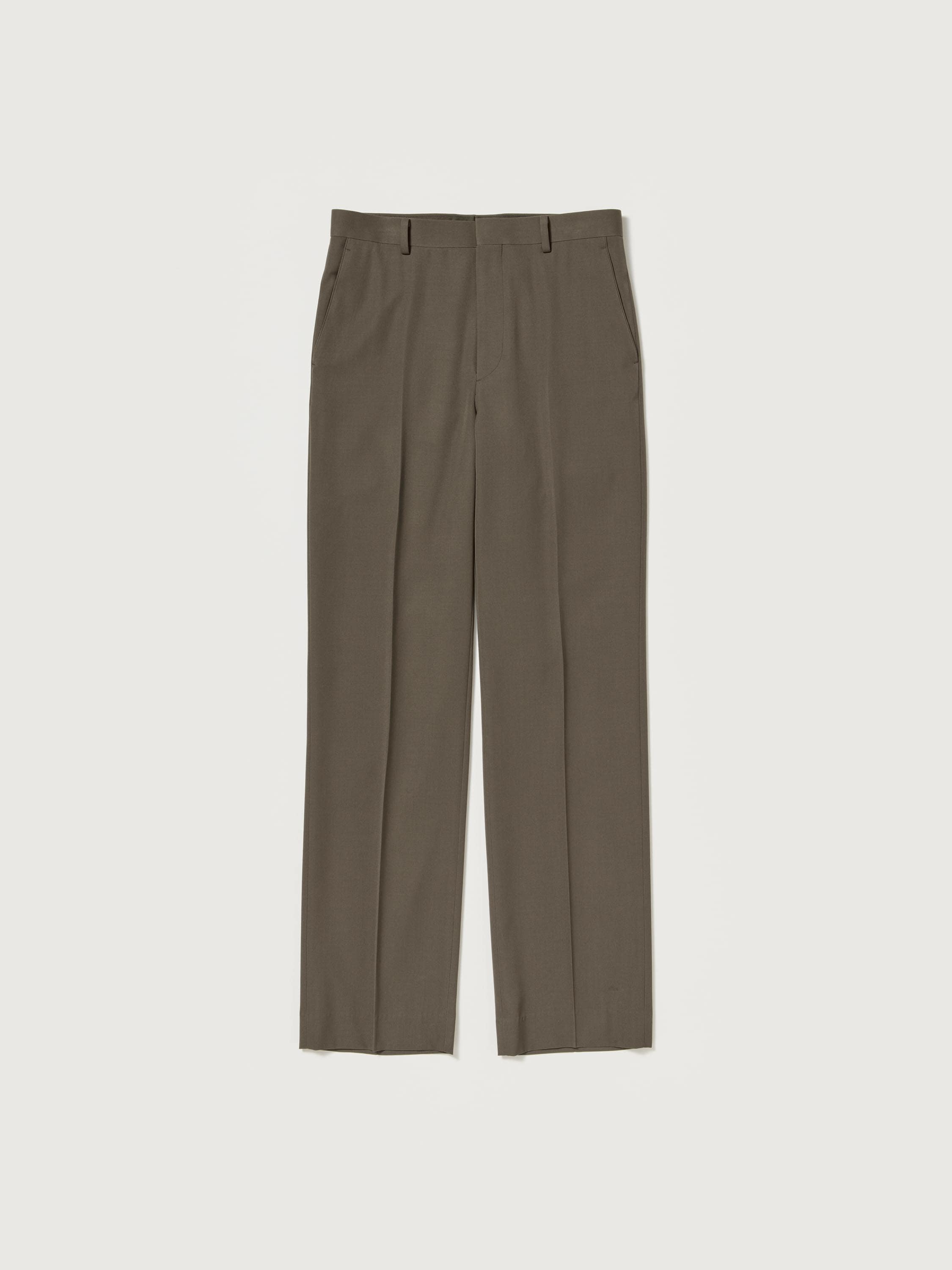 LIGHT WOOL MAX GABARDINE SLACKS 詳細画像 DARK OLIVE BROWN 5