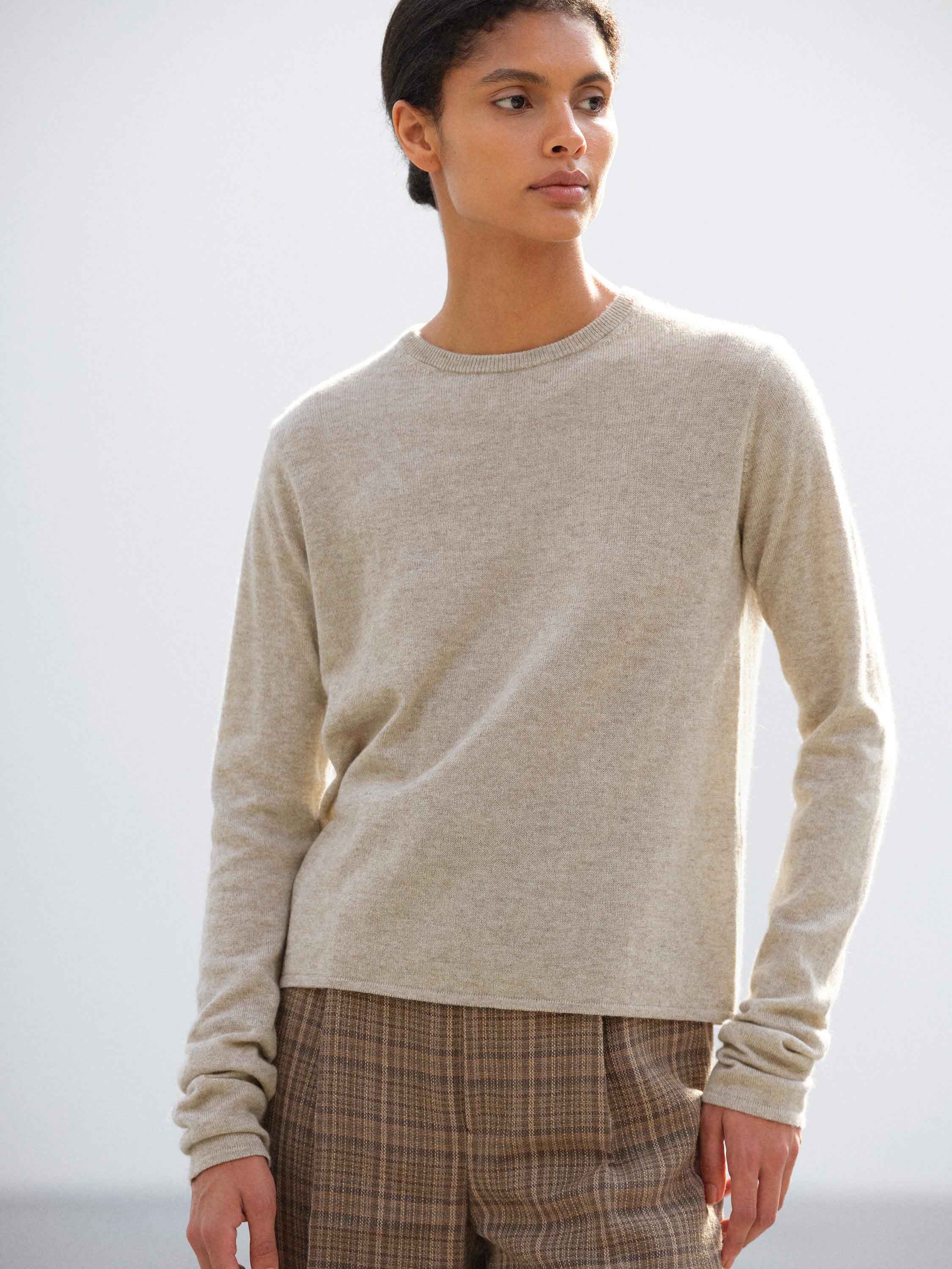 SUPER FINE CASHMERE SILK KNIT P/O 詳細画像 TOP BEIGE 3