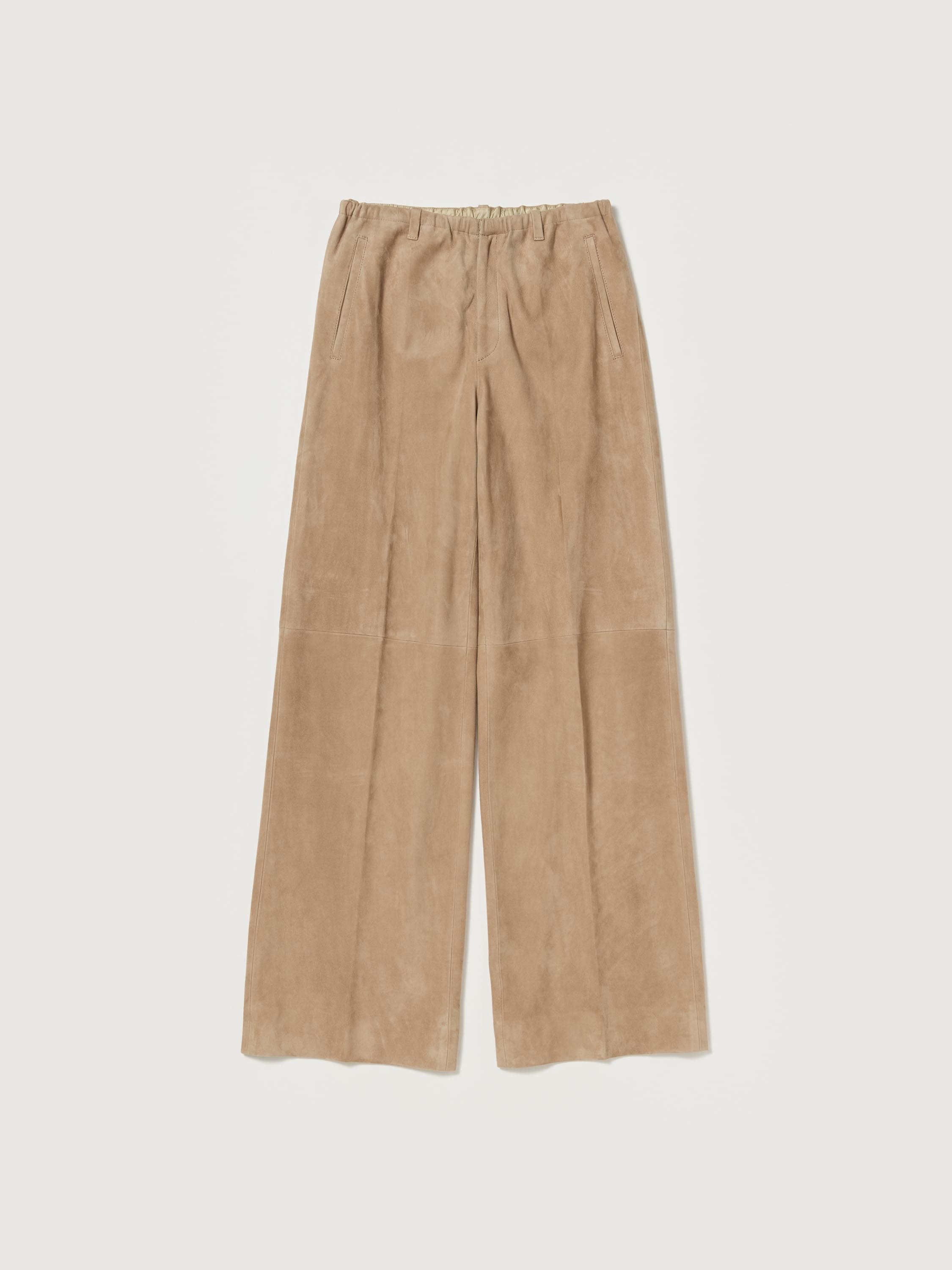 SILKY GRAIN SUEDE DRAWSTRING PANTS 詳細画像 TAUPE 1