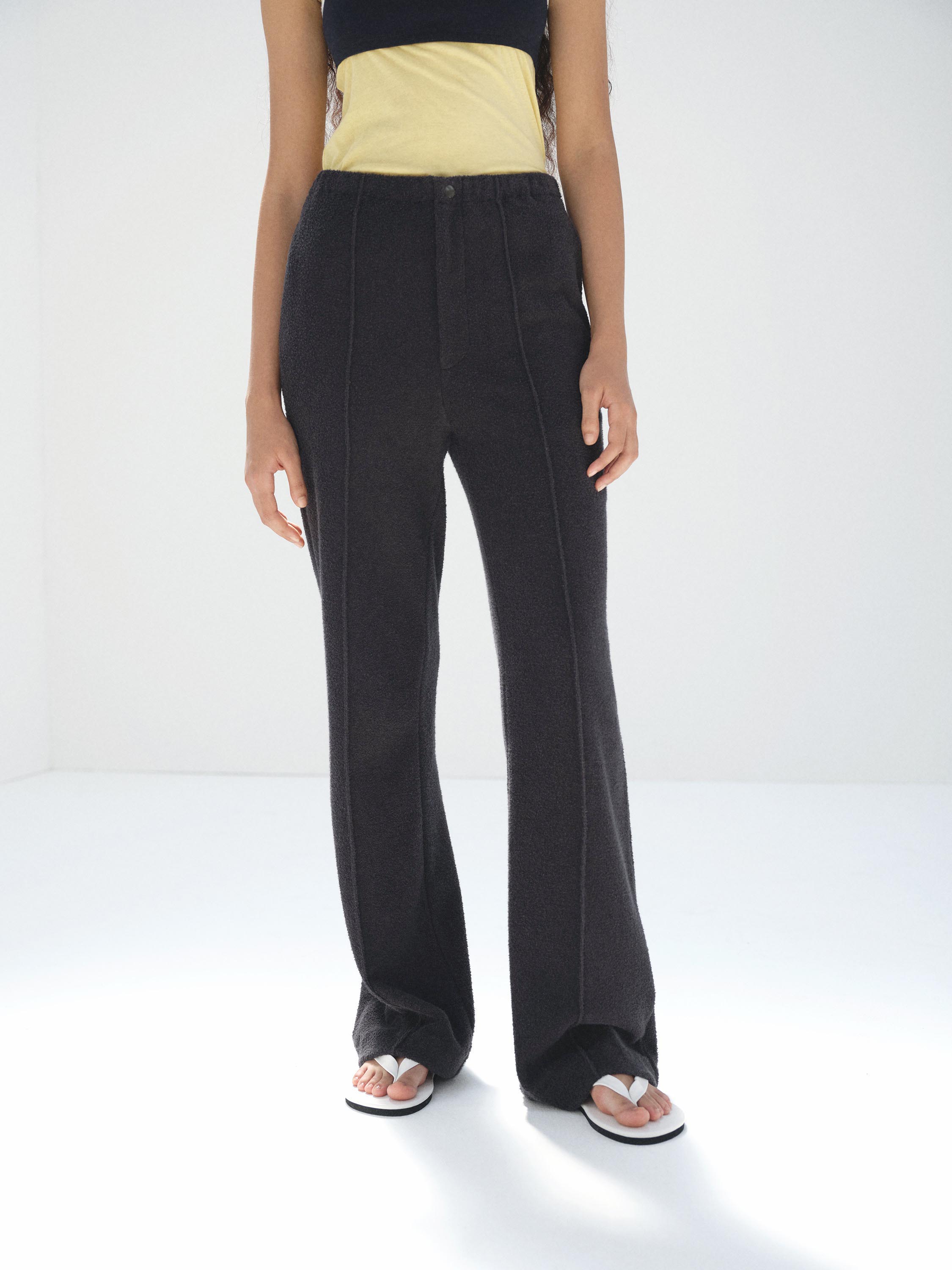 COTTON NYLON PILE PANTS 詳細画像 NAVY 2