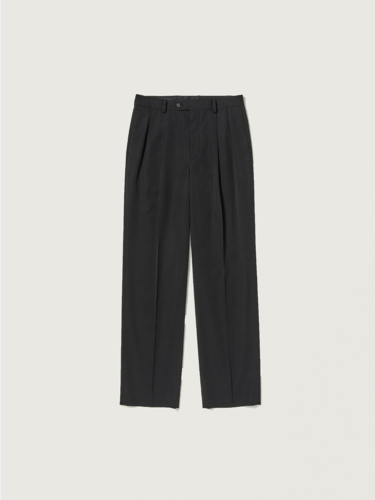 LIGHT WOOL MAX GABARDINE TWO-TUCK SLACKS