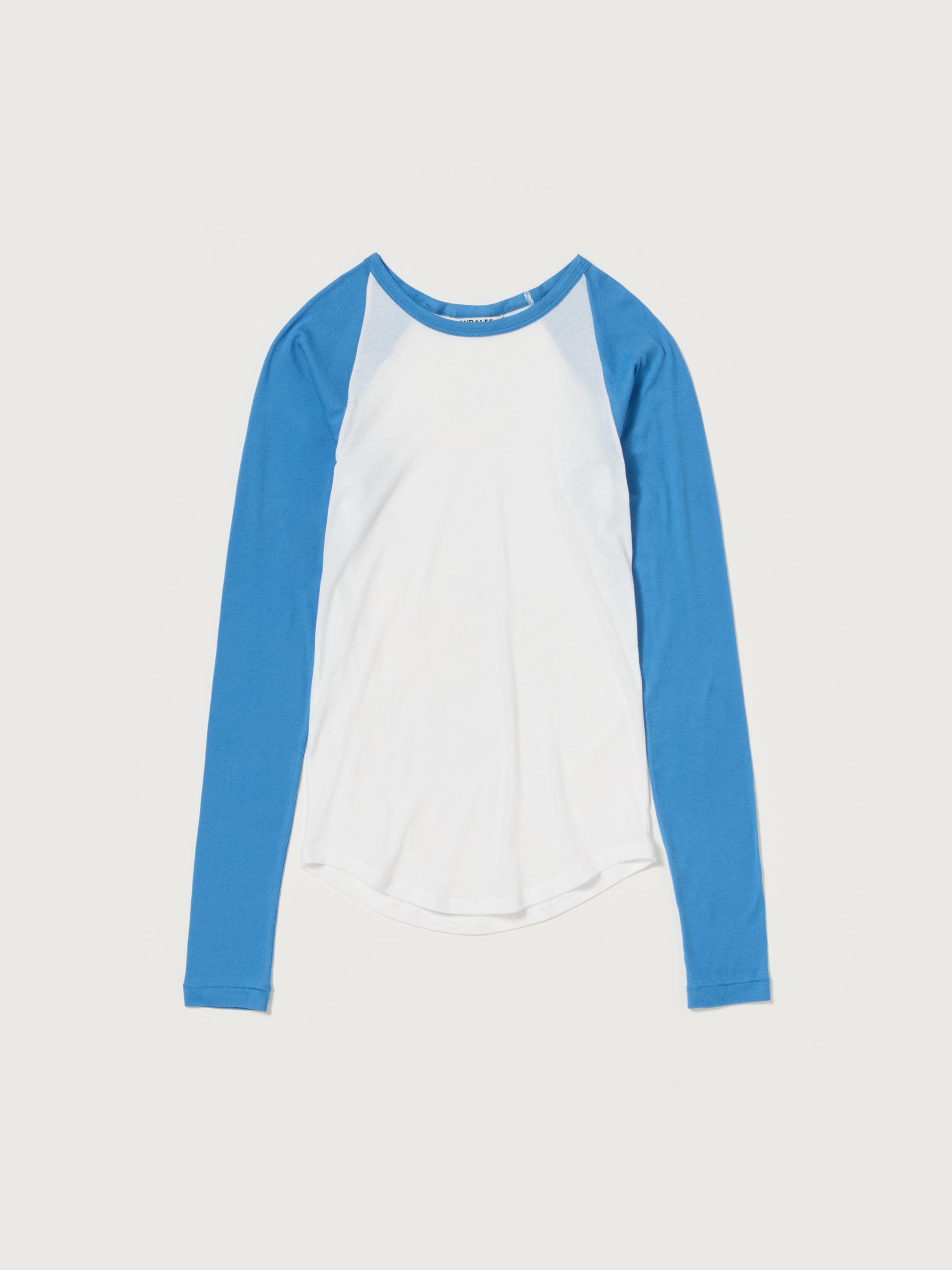 SUPER HIGH GAUGE SHEER RIB RAGLAN P/O 詳細画像 WHITE &times; BLUE 1