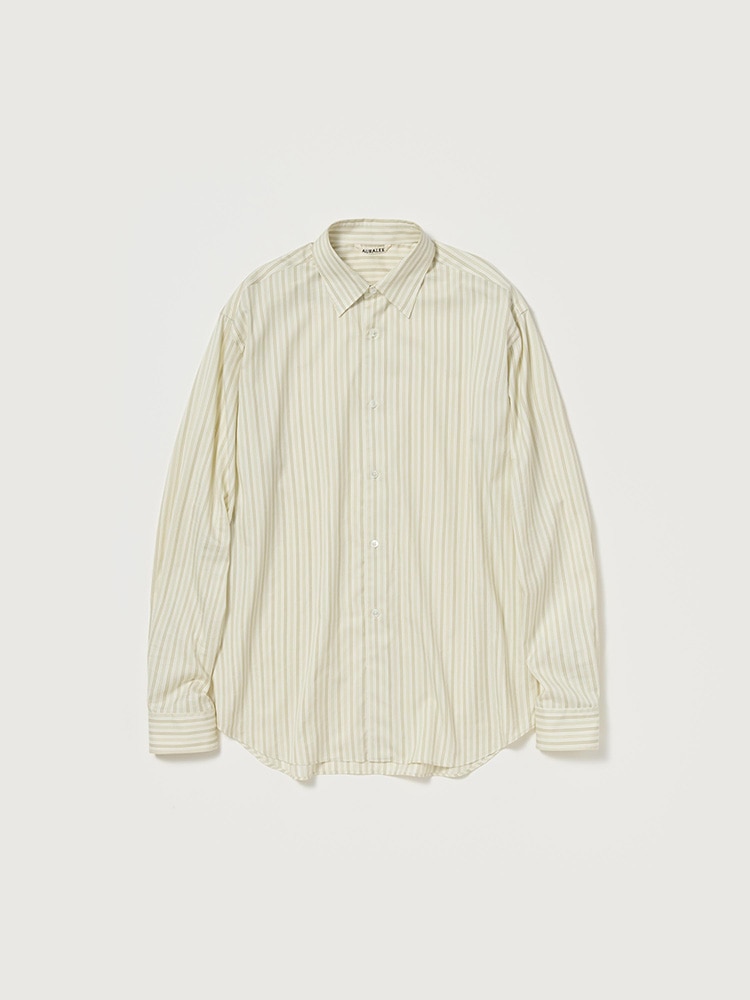 COTTON SILK STRIPE SHIRT