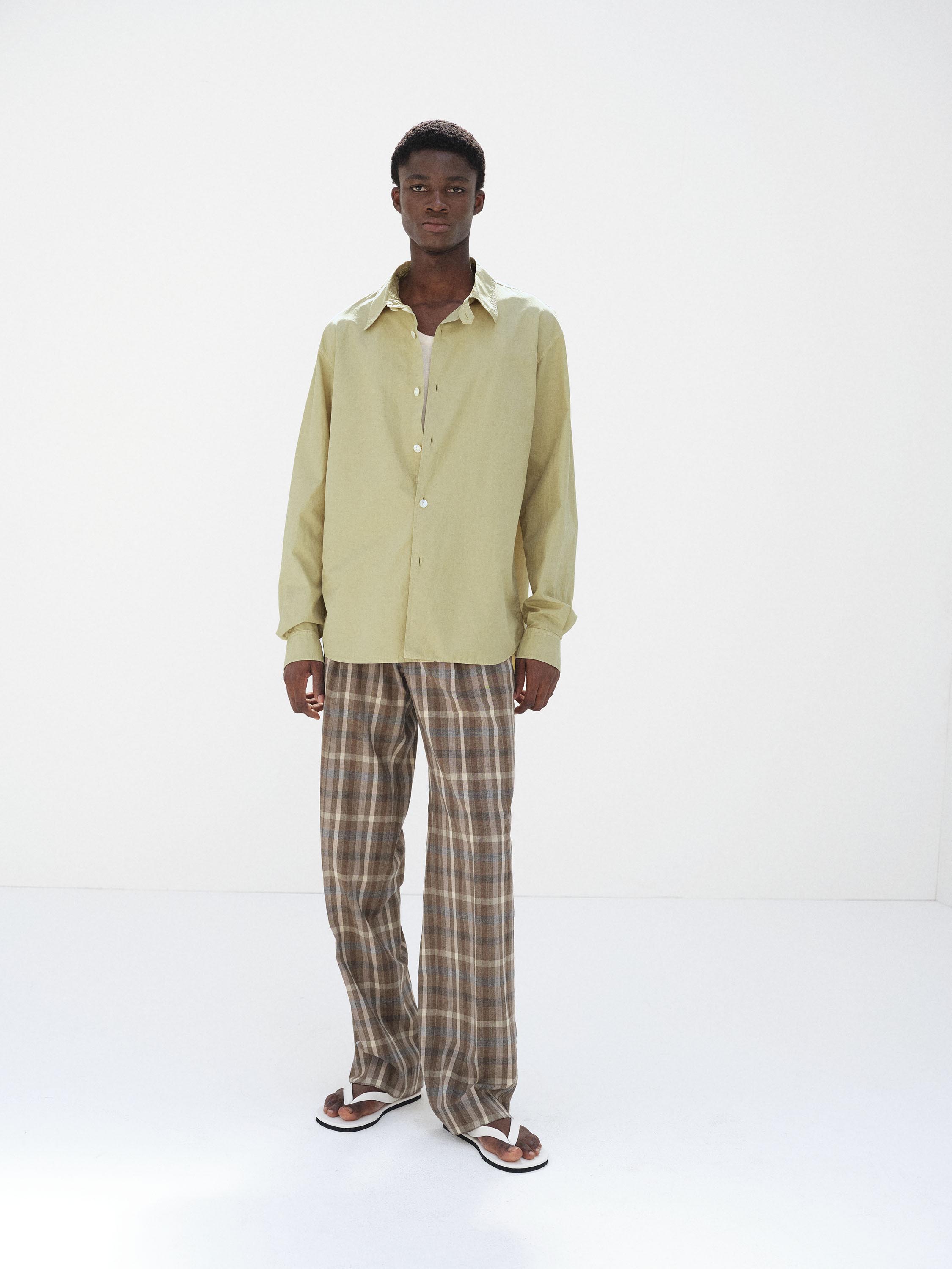 GARMENT-DYED FINX SHUTTLE WEATHER SHIRT 詳細画像 KHAKI BEIGE 3