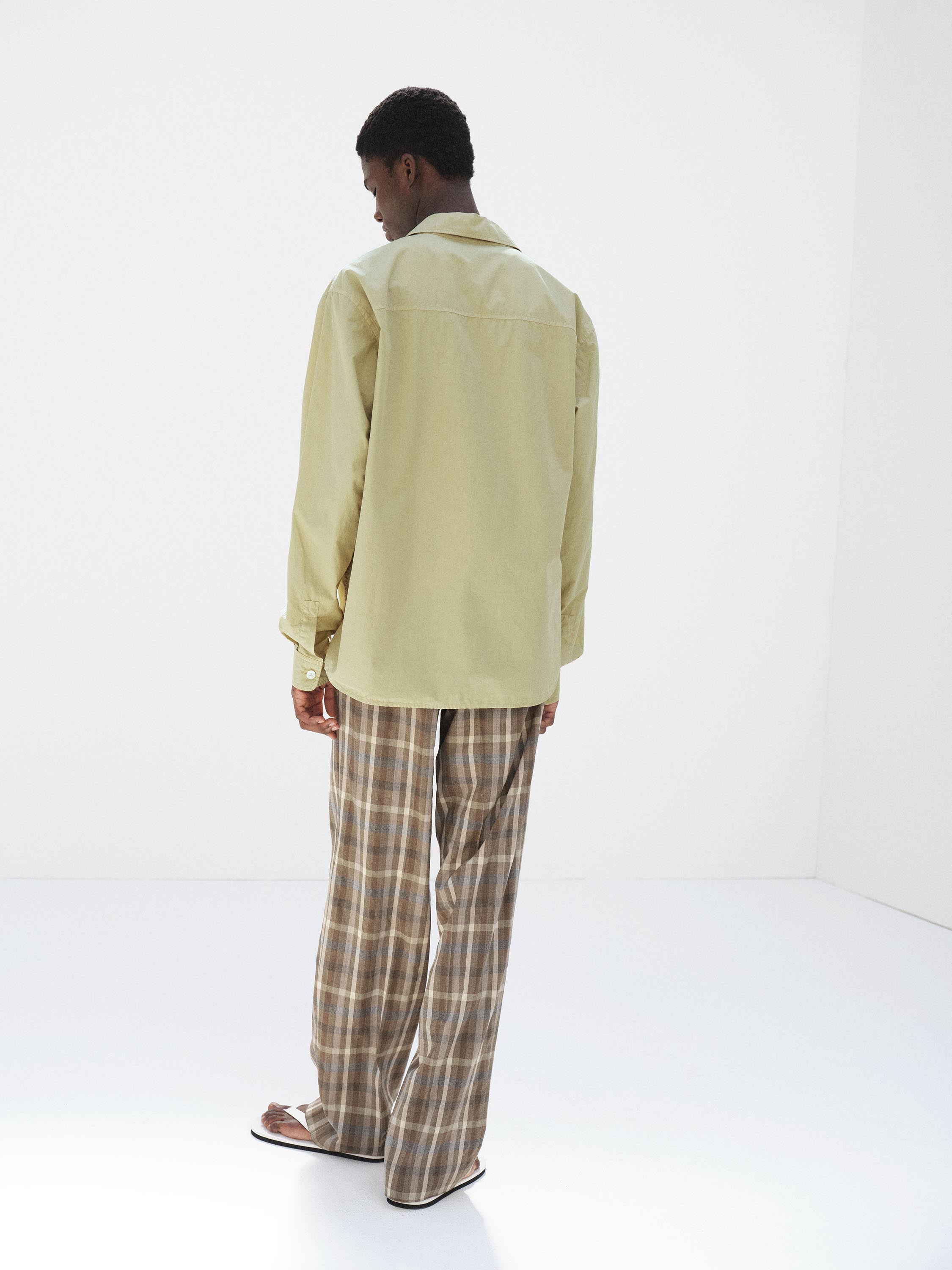 GARMENT-DYED FINX SHUTTLE WEATHER SHIRT 詳細画像 KHAKI BEIGE 4