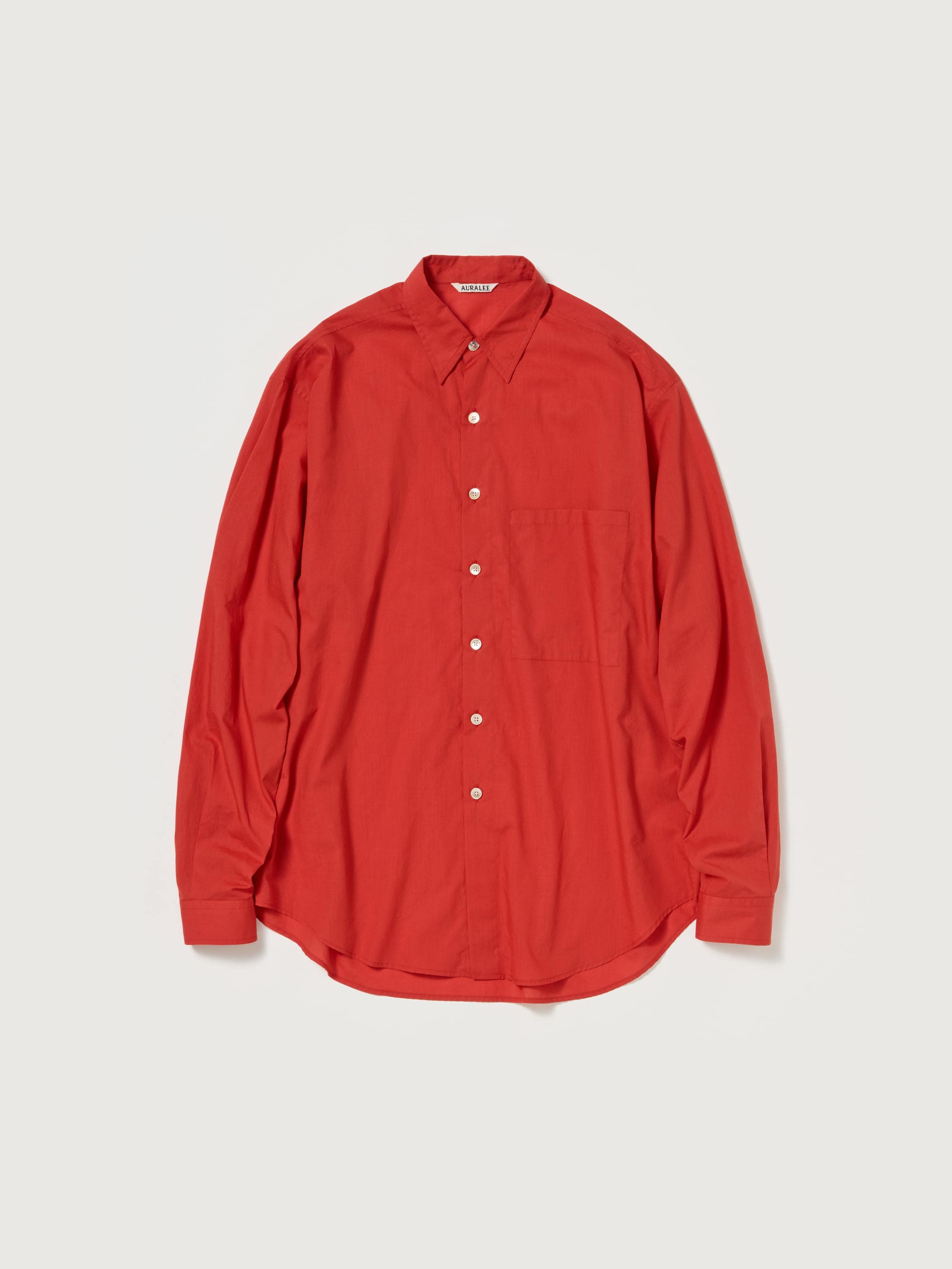 SUPER FINE COTTON LAWN SHIRT 詳細画像 RED 1