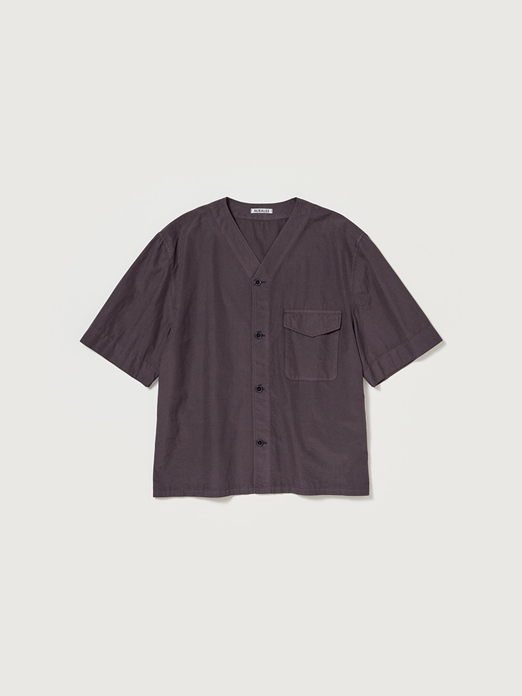 GARMENT-DYED FINX SHUTTLE WEATHER HALF SLEEVED SHIRT