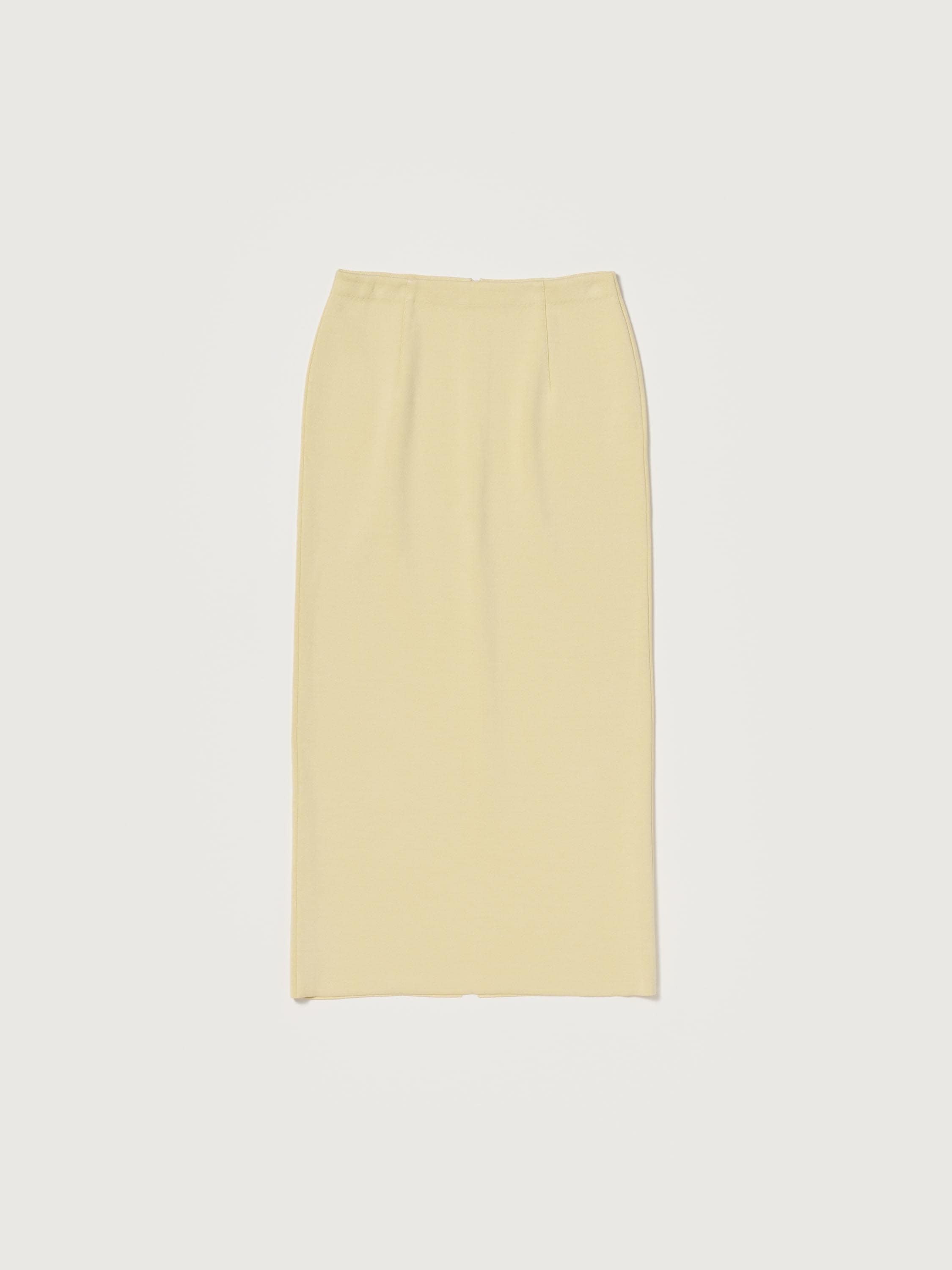 DOUBLE FACED SILK COTTON KNIT SKIRT 詳細画像 YELLOW BEIGE 1