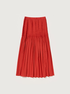 SUPER FINE COTTON LAWN PIN-TUCK SKIRT