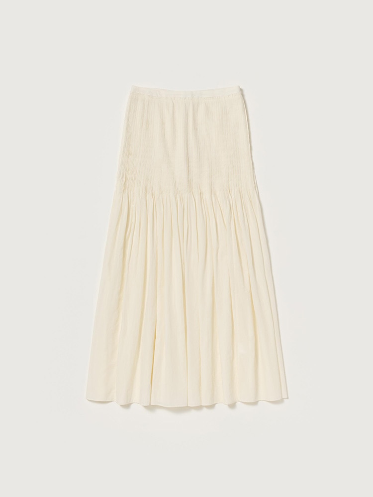 SUPER FINE COTTON LAWN PIN-TUCK SKIRT