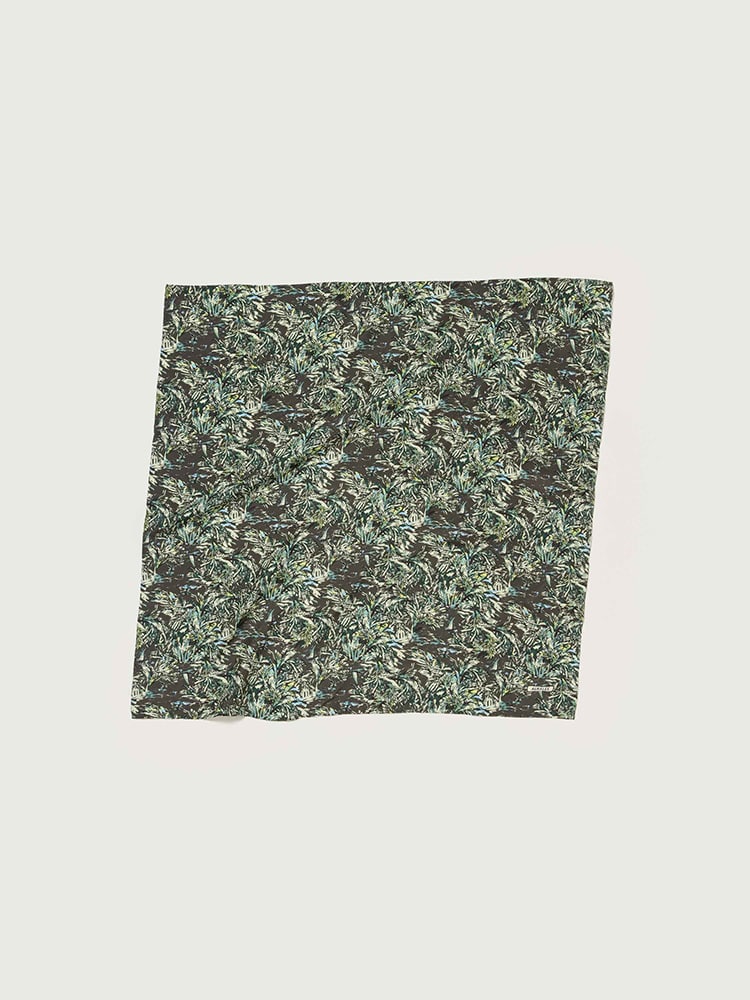 PRINTED AIRY SILK SCARF - LARGE