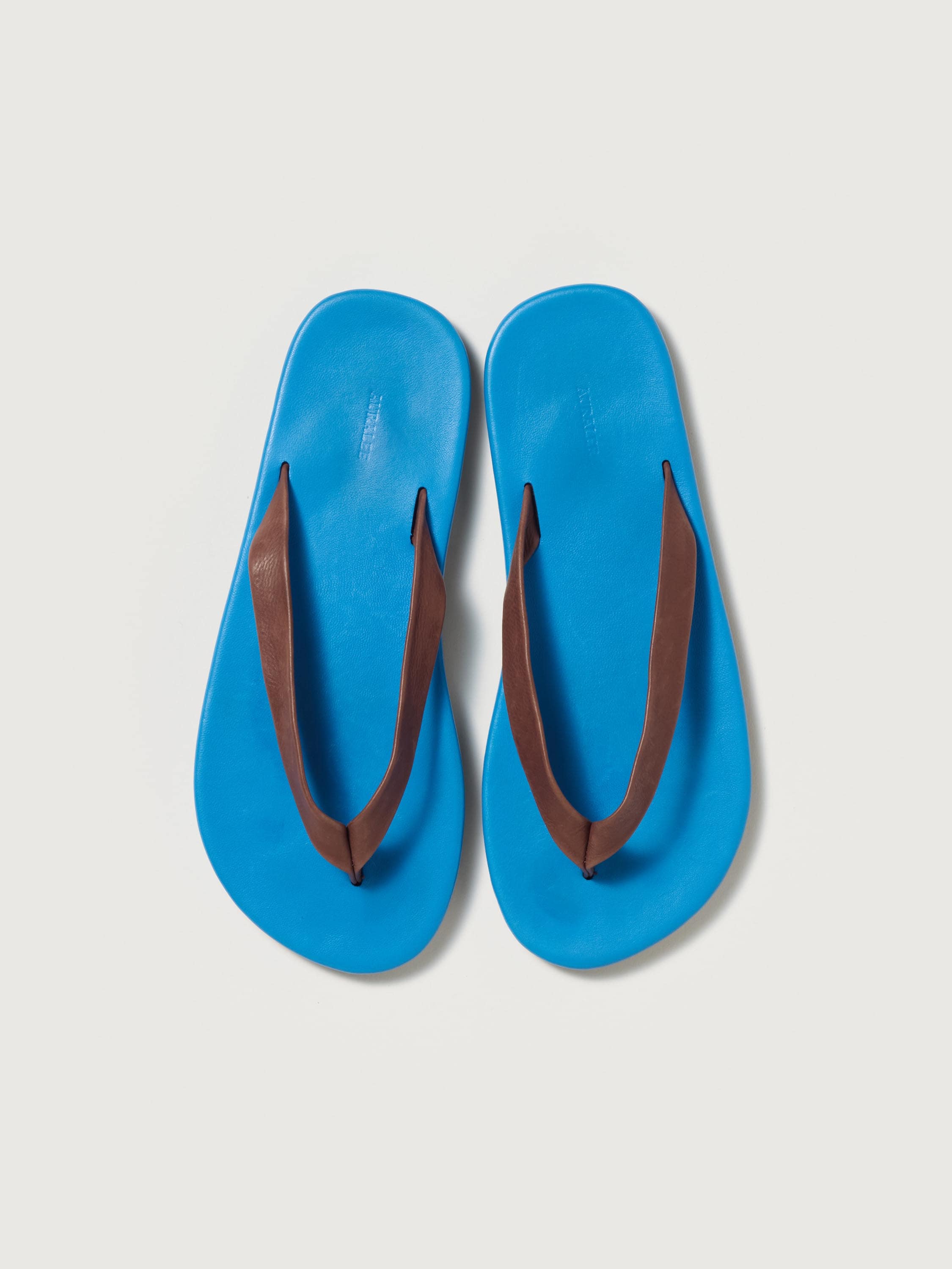 SOFT LEATHER FLIP-FLOPS 詳細画像 BLUE &times; BROWN 1
