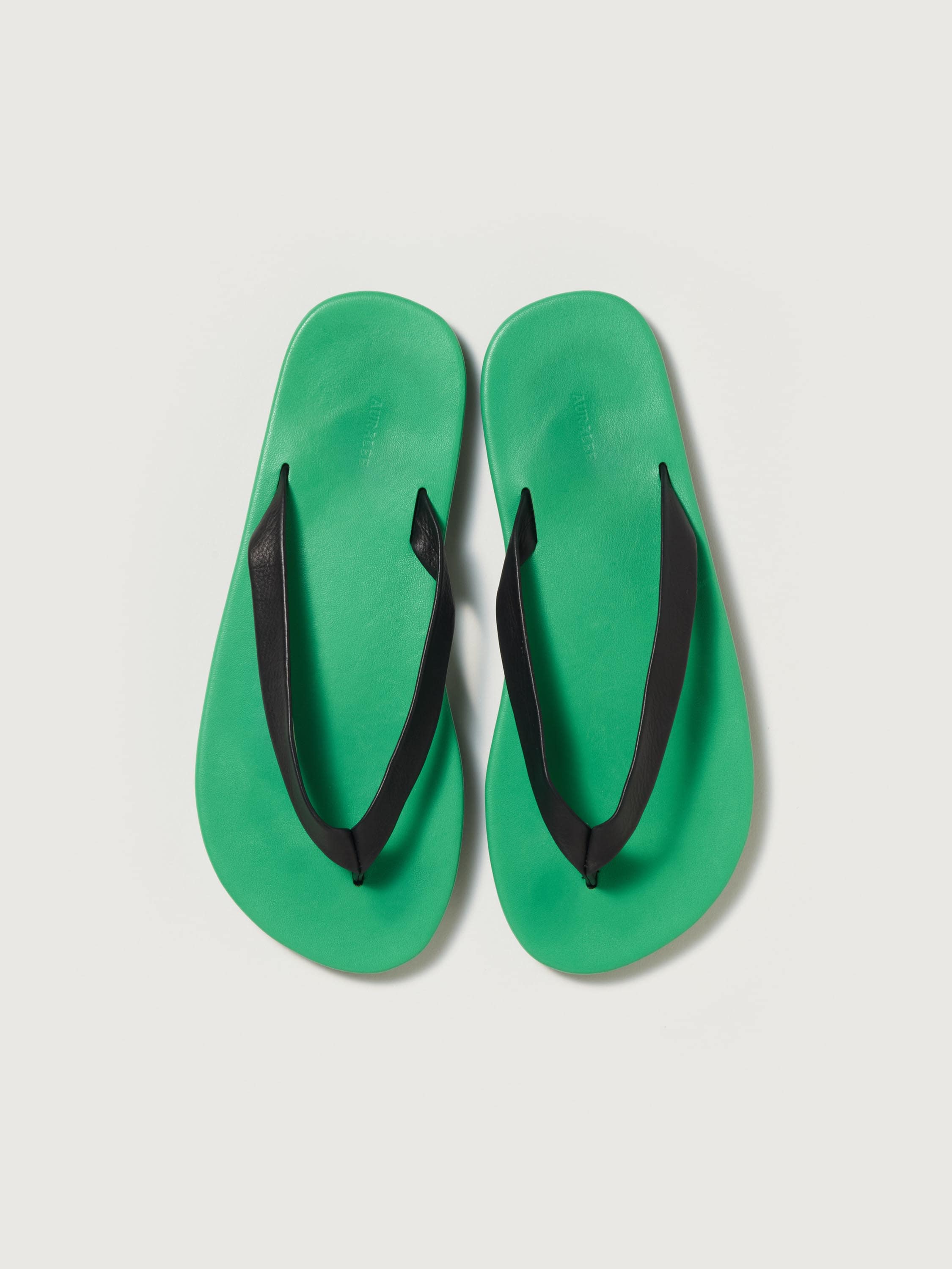 SOFT LEATHER FLIP-FLOPS 詳細画像 GREEN&times; BLACK 1
