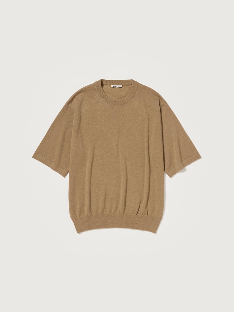 CASHMERE HARD TWIST KNIT TEE
