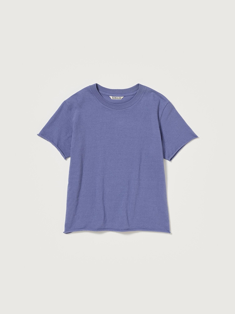 BRUSHED ORGANIC COTTON JERSEY TEE