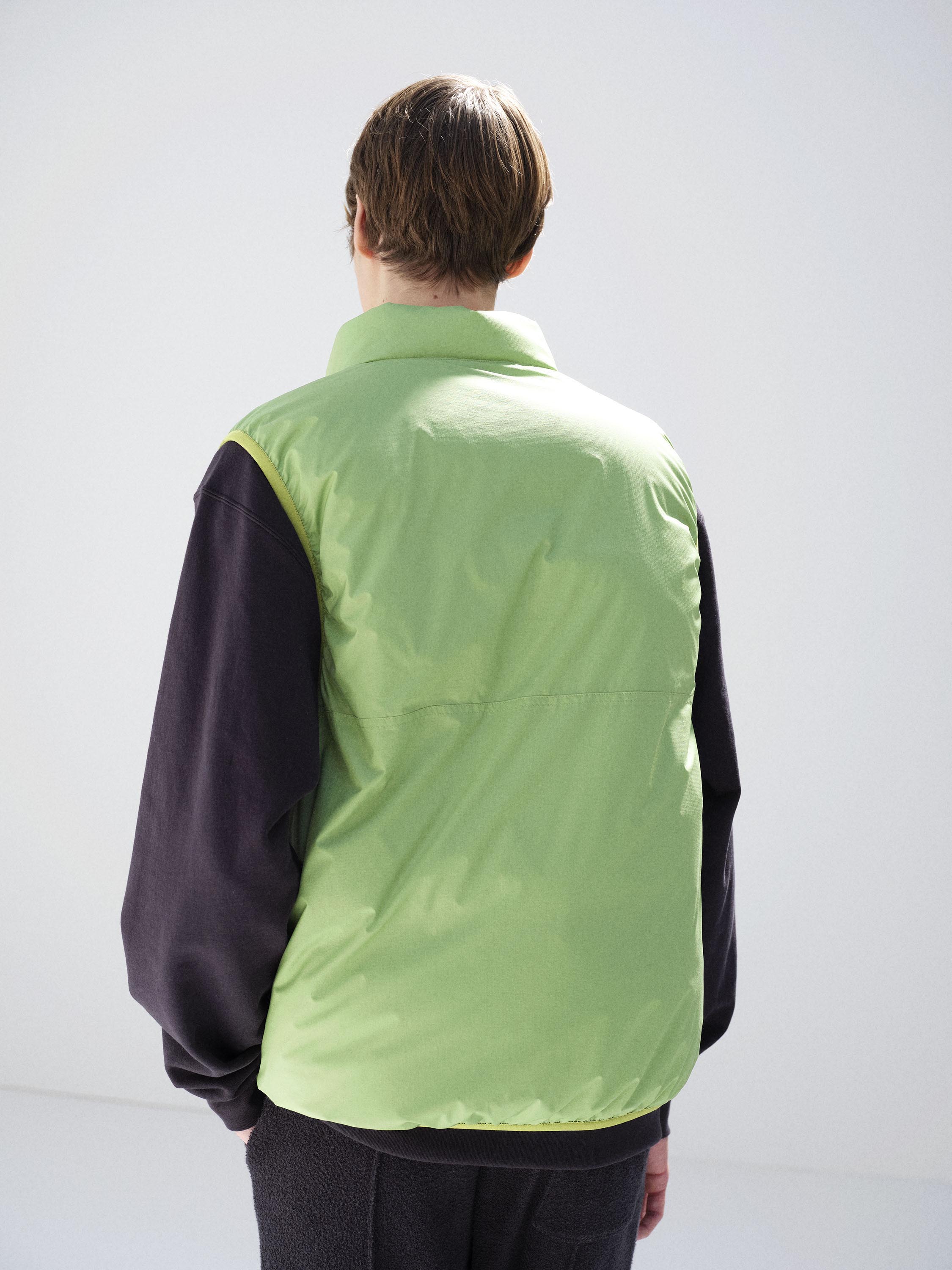 SUPER LIGHT NYLON RIPSTOP DOWN P/O VEST 詳細画像 LIGHT GREEN 4