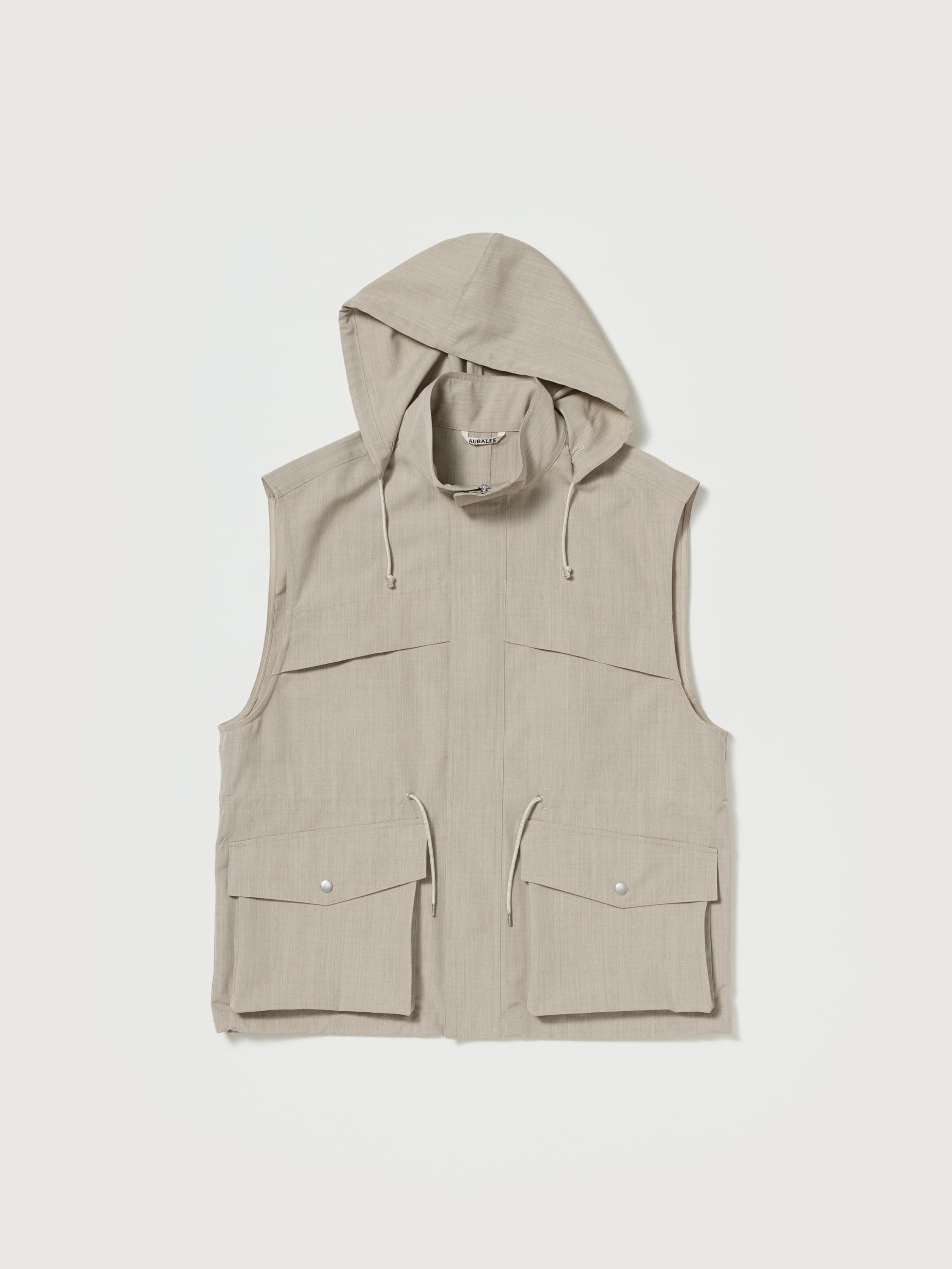 WOOL MAX CANVAS OVER VEST 詳細画像 TOP GRAY BEIGE 1