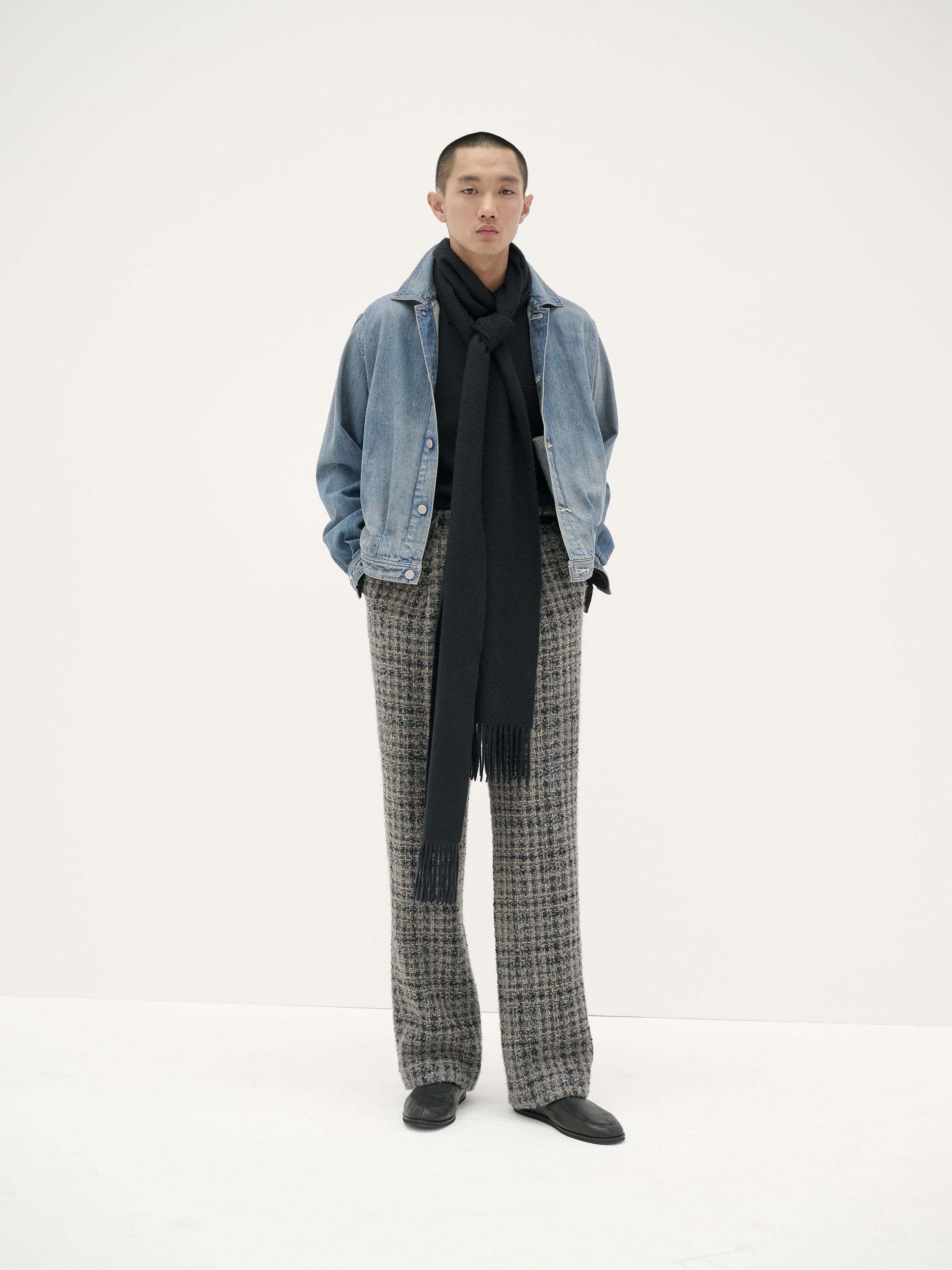 SELVEDGE  FADED LIGHT DENIM BLOUSON
