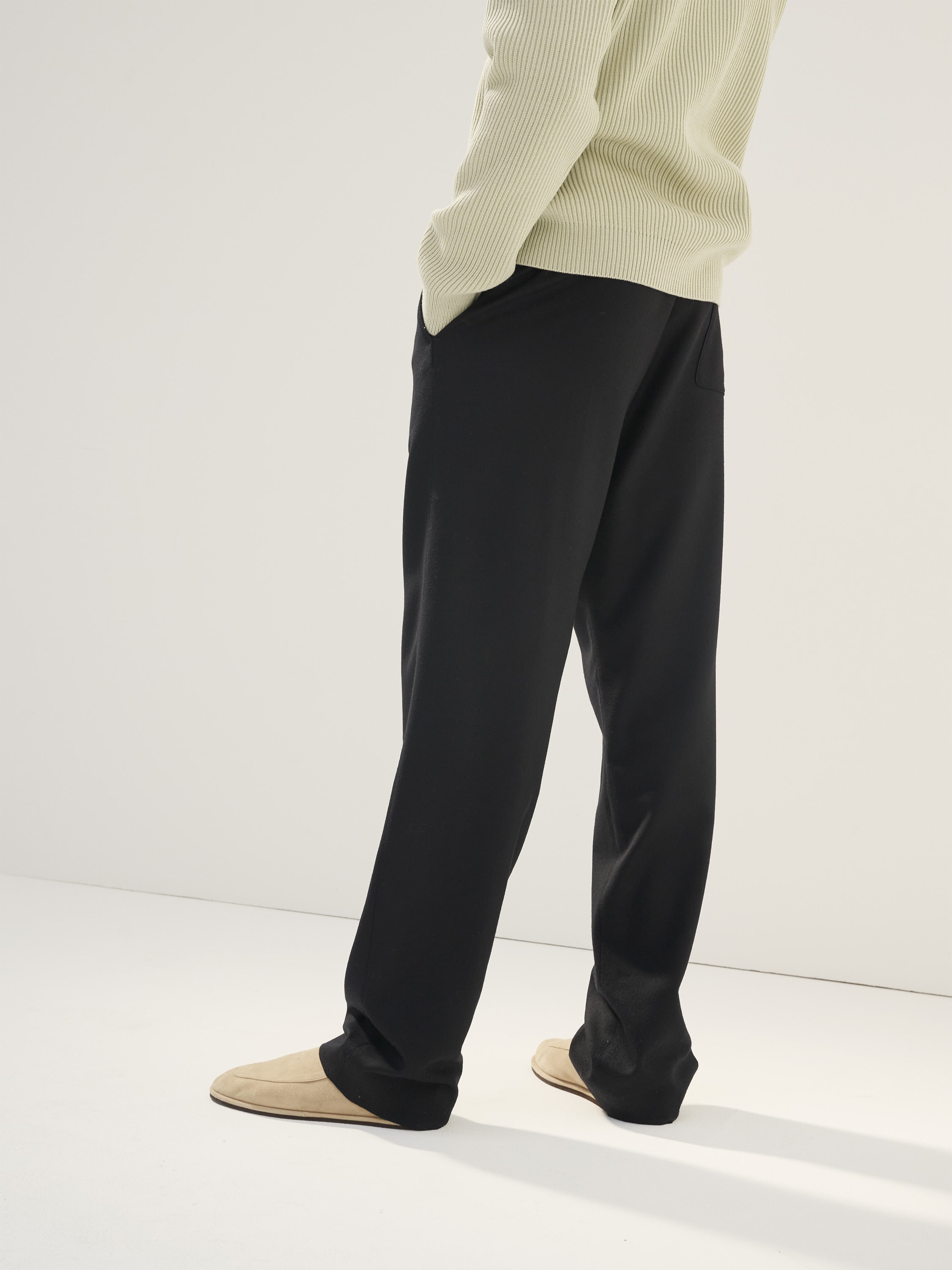 ANCELLM WOOL EASY SLACKS パンツ